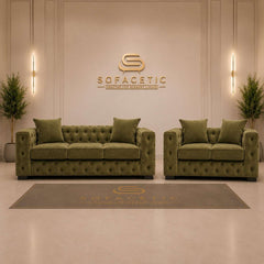 Ashton Plush velvet Luxury Sofa Set