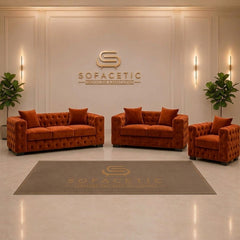 Ashton Plush velvet Luxury Sofa Set