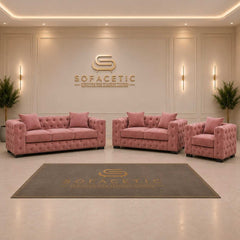 Ashton Plush velvet Luxury Sofa Set
