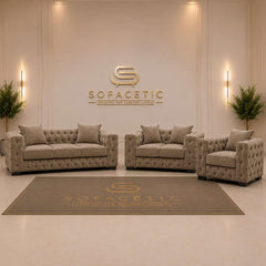 Ashton Plush velvet Luxury Sofa Set