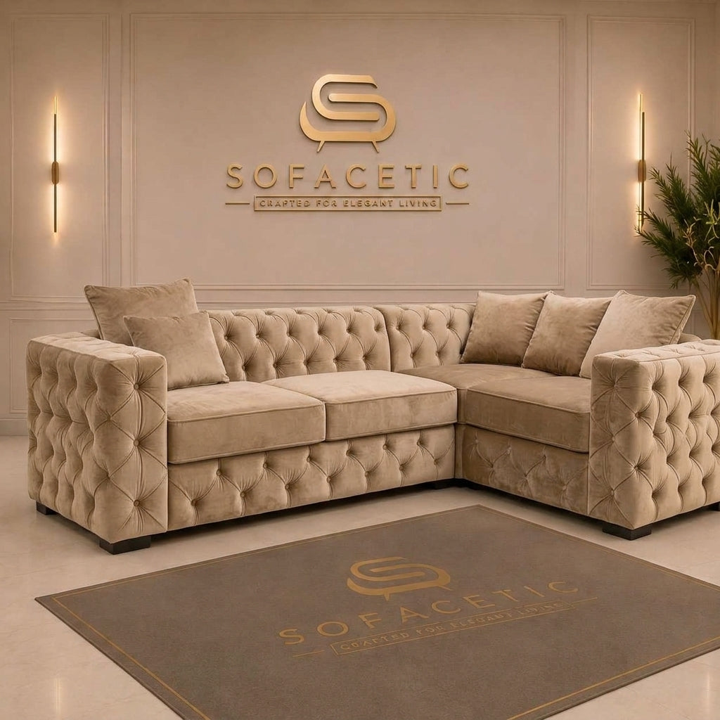 Ashton Plush velvet Luxury Sofa Set