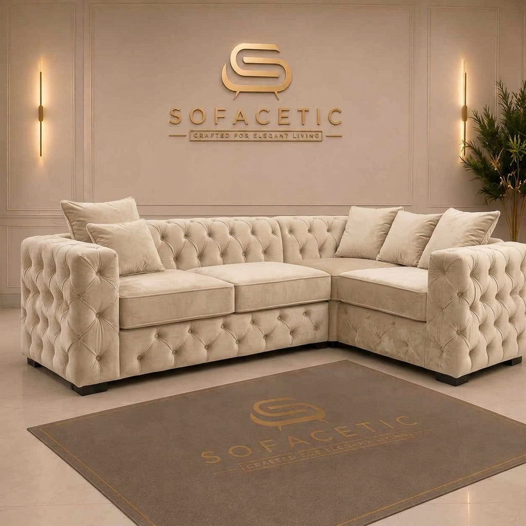 Ashton Plush velvet Luxury Sofa Set