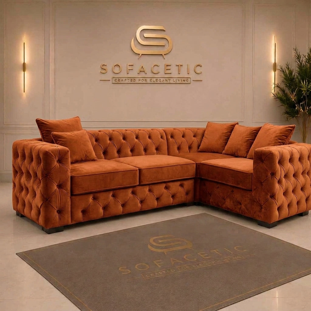 Ashton Plush velvet Luxury Sofa Set