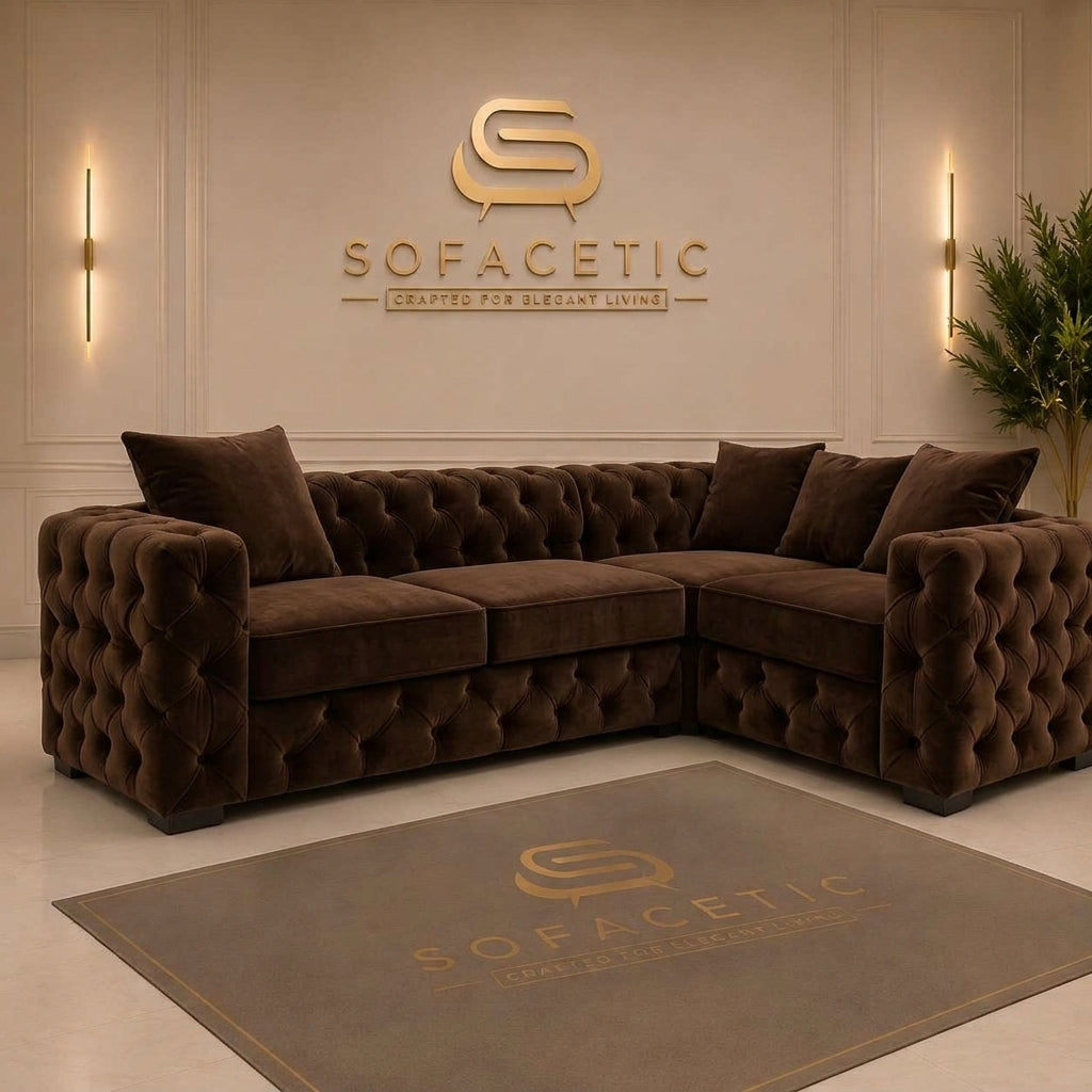 Ashton Plush velvet Luxury Sofa Set