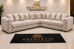 Ashton Crush velvet  Fabric Luxury Sofa Set