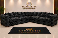Ashton Crush velvet  Fabric Luxury Sofa Set