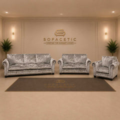 Harrison Juxon Crush velvet Sofa Set