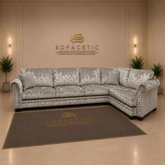 Harrison Juxon Crush velvet Sofa Set