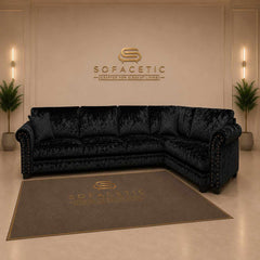 Harrison Juxon Crush velvet Sofa Set