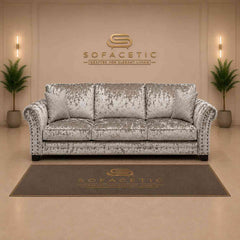Harrison Juxon Crush velvet Sofa Set