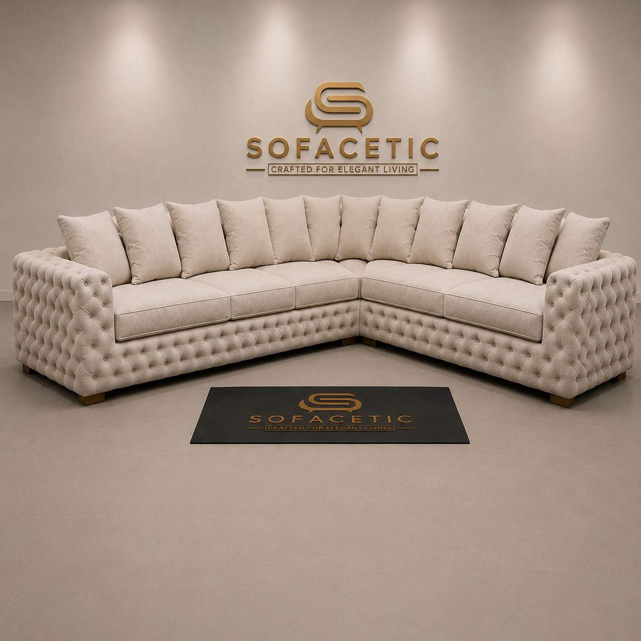 Ashton Chenille Luxury Sofa Set