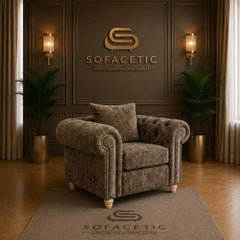 Olympia Ashwin Chenile Sofa Set