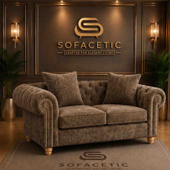 Olympia Ashwin Chenile Sofa Set