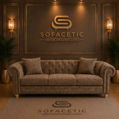 Olympia Ashwin Chenile Sofa Set