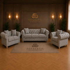 Olympia Ashwin Chenile Sofa Set