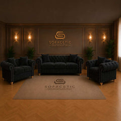 Olympia Ashwin Chenile Sofa Set
