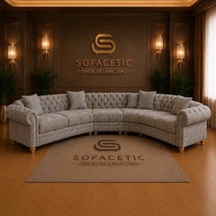 Olympia Ashwin Chenile Sofa Set