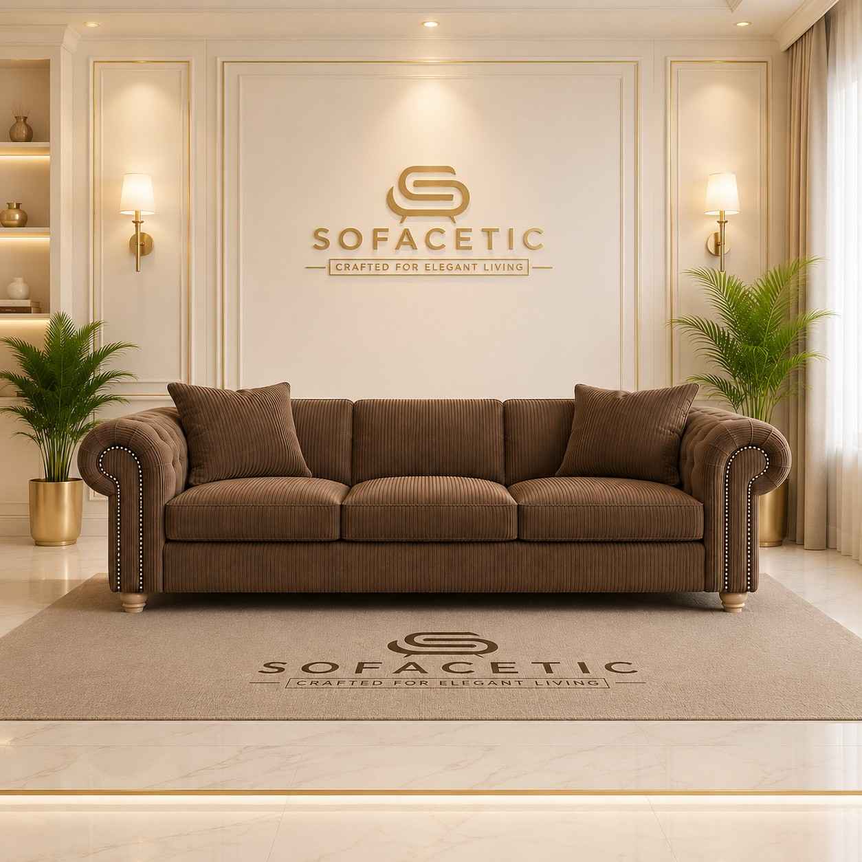 Olympia Ashwin Jumbo Cord Sofa Set