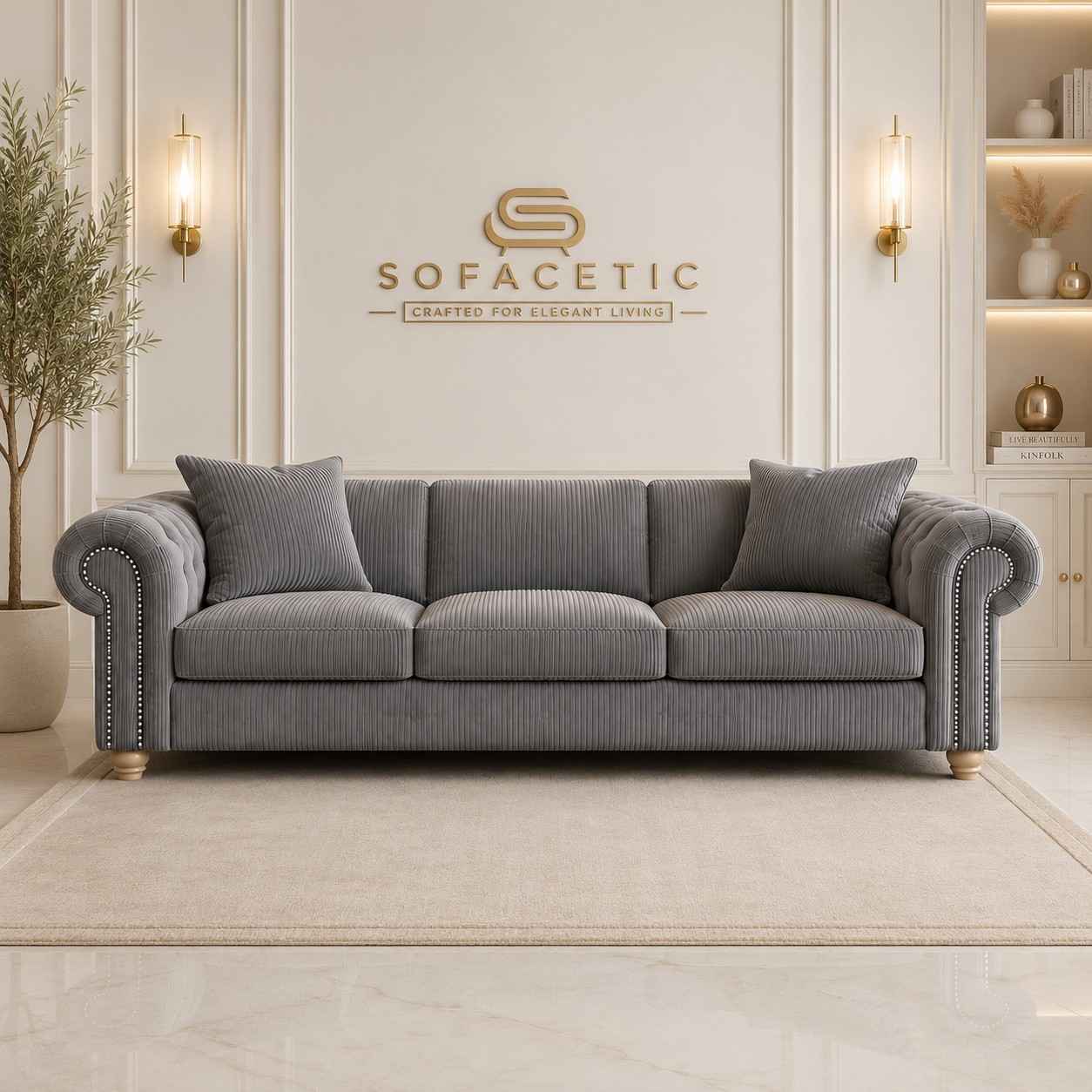 Olympia Ashwin Jumbo Cord Sofa Set