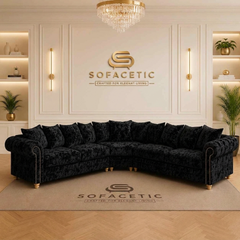 Olympia Ashwin Crush velvet Sofa Set