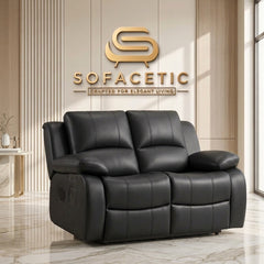 Valencia Entertainer Recliner Sofa Black Set