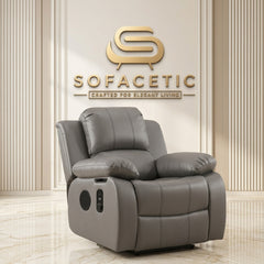Valencia Entertainer Recliner Sofa Grey Set