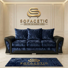 Shanon Crush Velvet Fabric Stylish Sofa Set