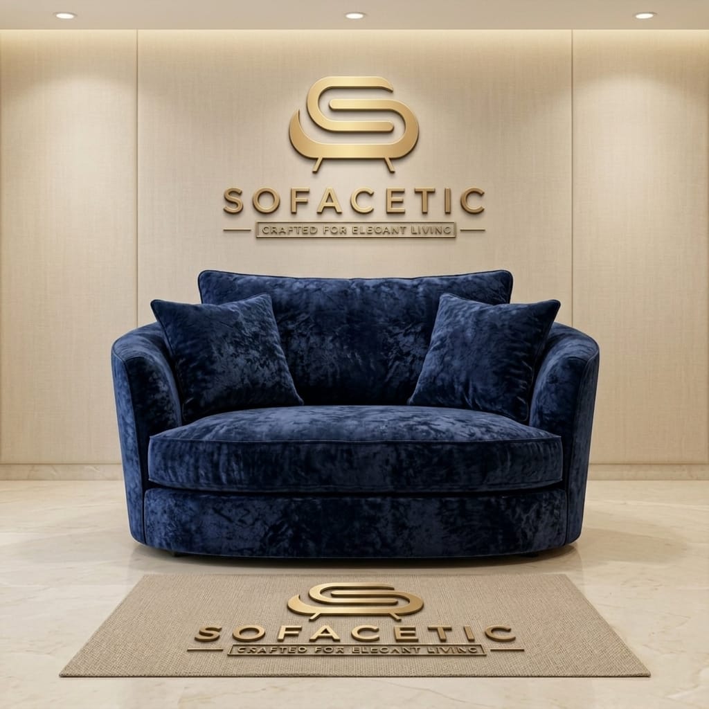 Shanon Crush Velvet Fabric Stylish Sofa Set