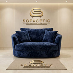 Shanon Crush Velvet Fabric Stylish Sofa Set