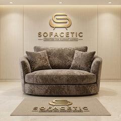 Shanon Crush Velvet Fabric Stylish Sofa Set