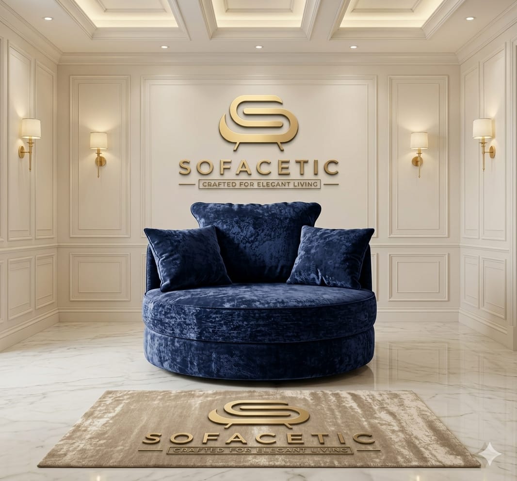 Dino Crushed Velvet Modern Sofa Set