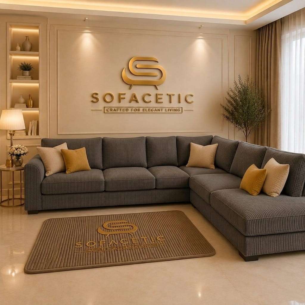 Rivo Jumbo Cord Fabric Sofa Set