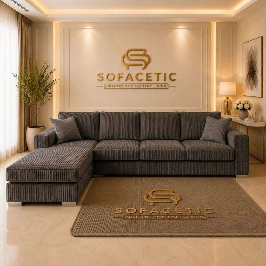 Rivo Jumbo Cord Fabric Sofa Set