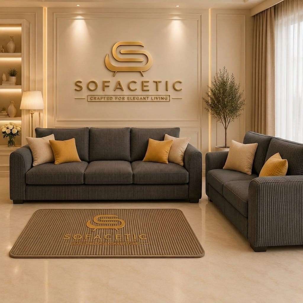 Rivo Jumbo Cord Fabric Sofa Set