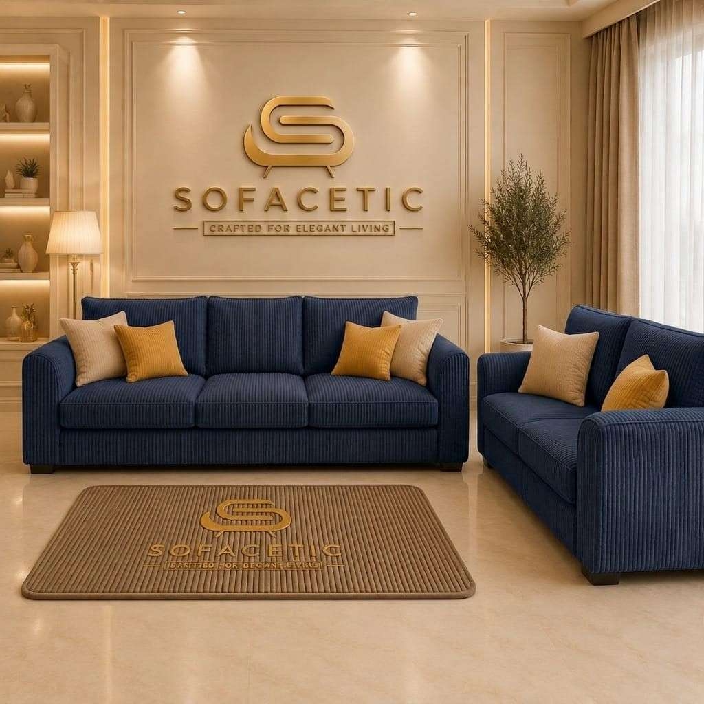 Rivo Jumbo Cord Fabric Sofa Set