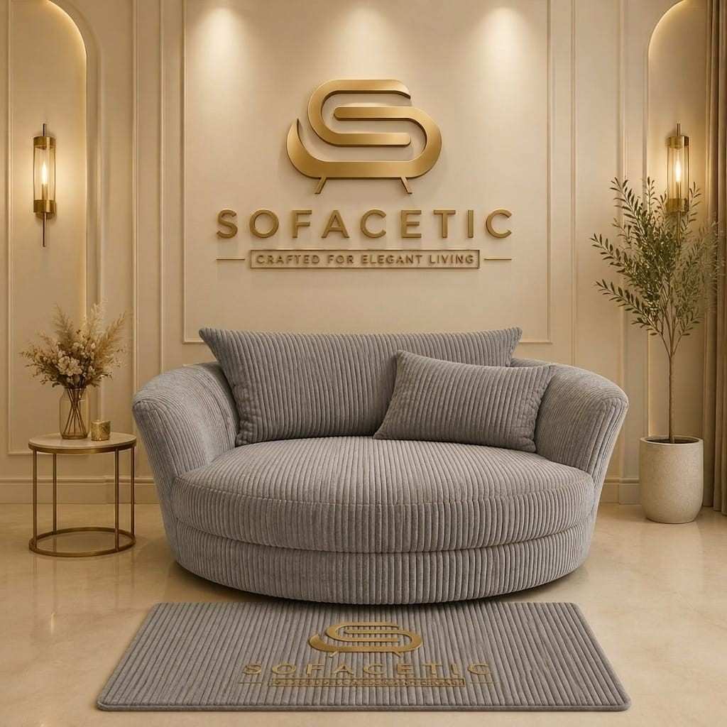 Rivo Jumbo Cord Fabric Sofa Set