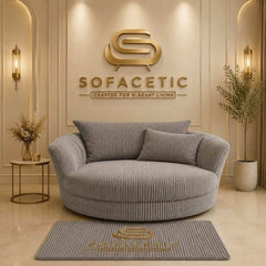 Rivo Jumbo Cord Fabric Sofa Set