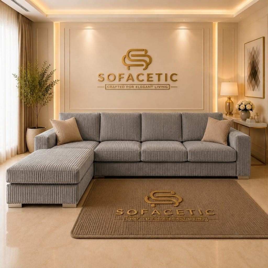 Rivo Jumbo Cord Fabric Sofa Set