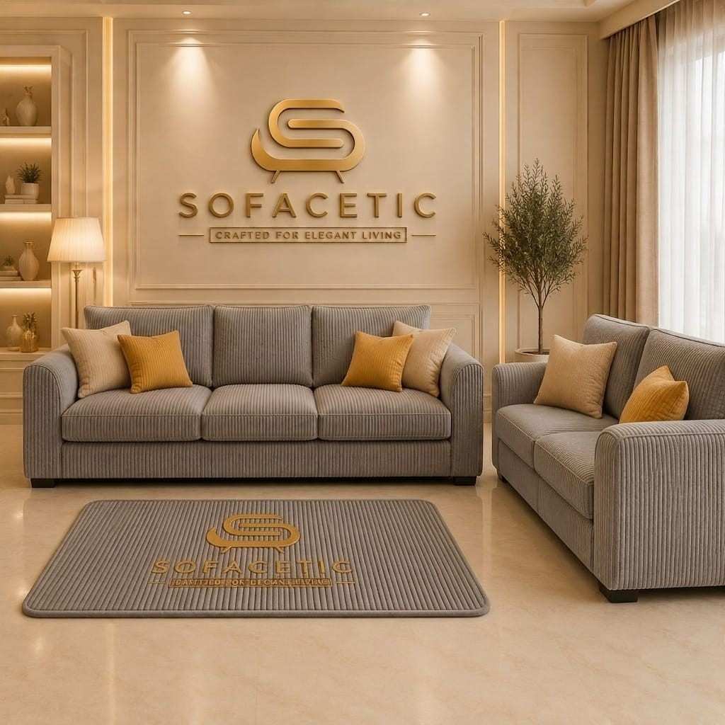Rivo Jumbo Cord Fabric Sofa Set