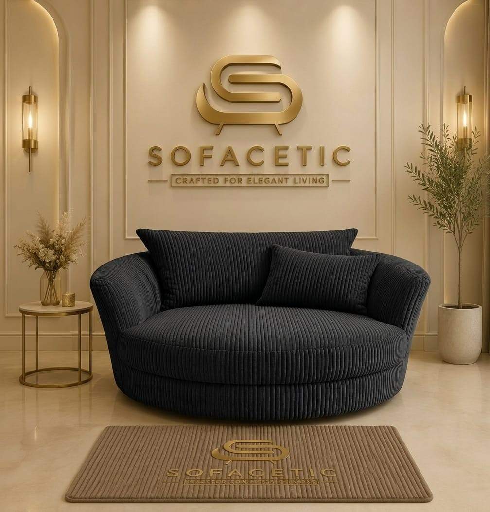 Rivo Jumbo Cord Fabric Sofa Set