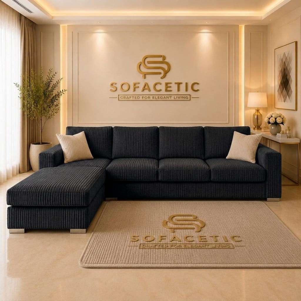 Rivo Jumbo Cord Fabric Sofa Set