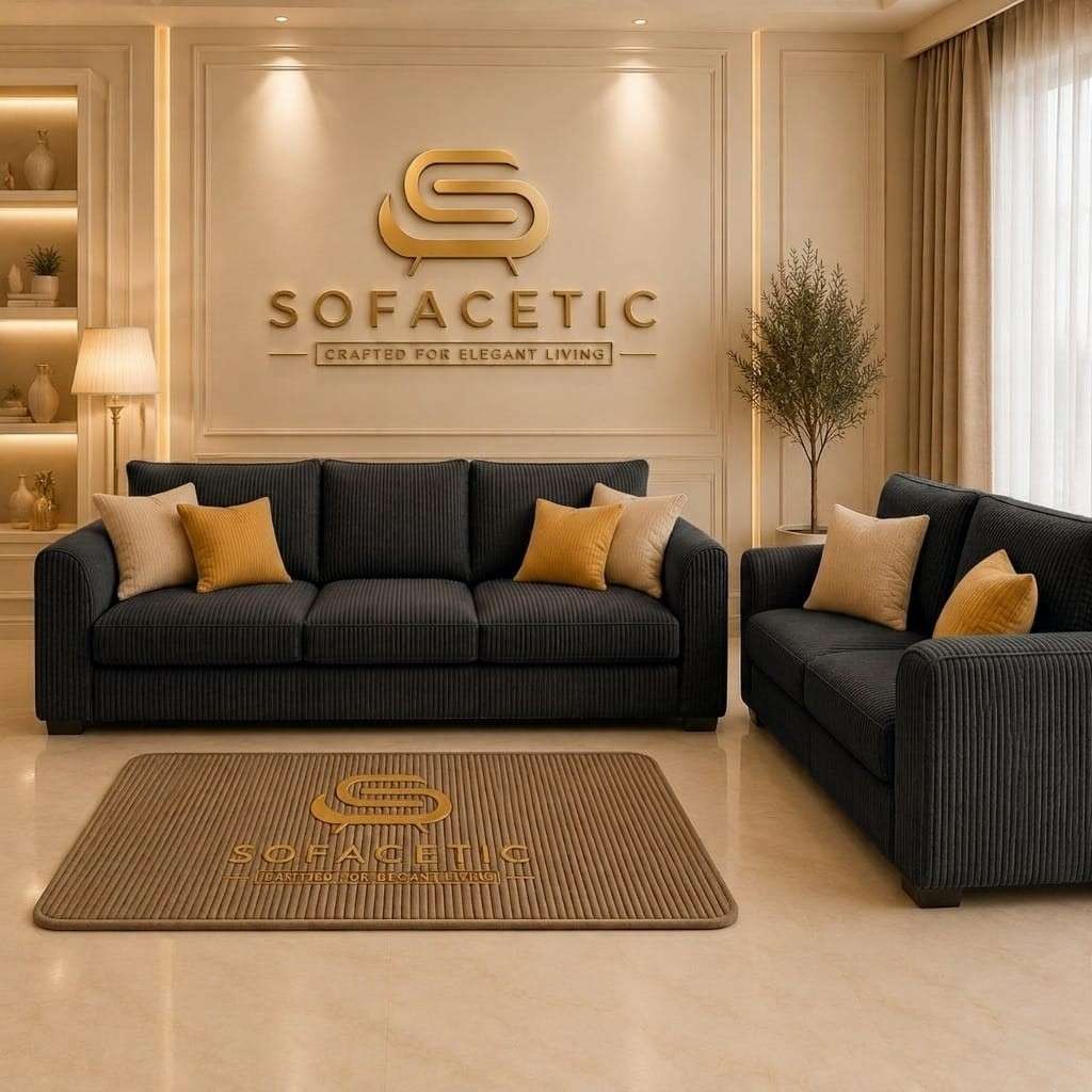 Rivo Jumbo Cord Fabric Sofa Set