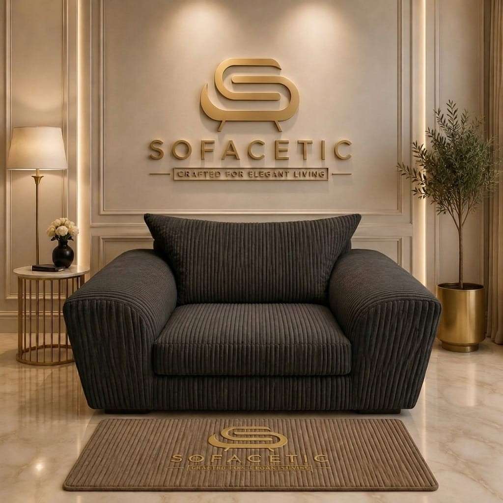 Rivo Jumbo Cord Fabric Sofa Set