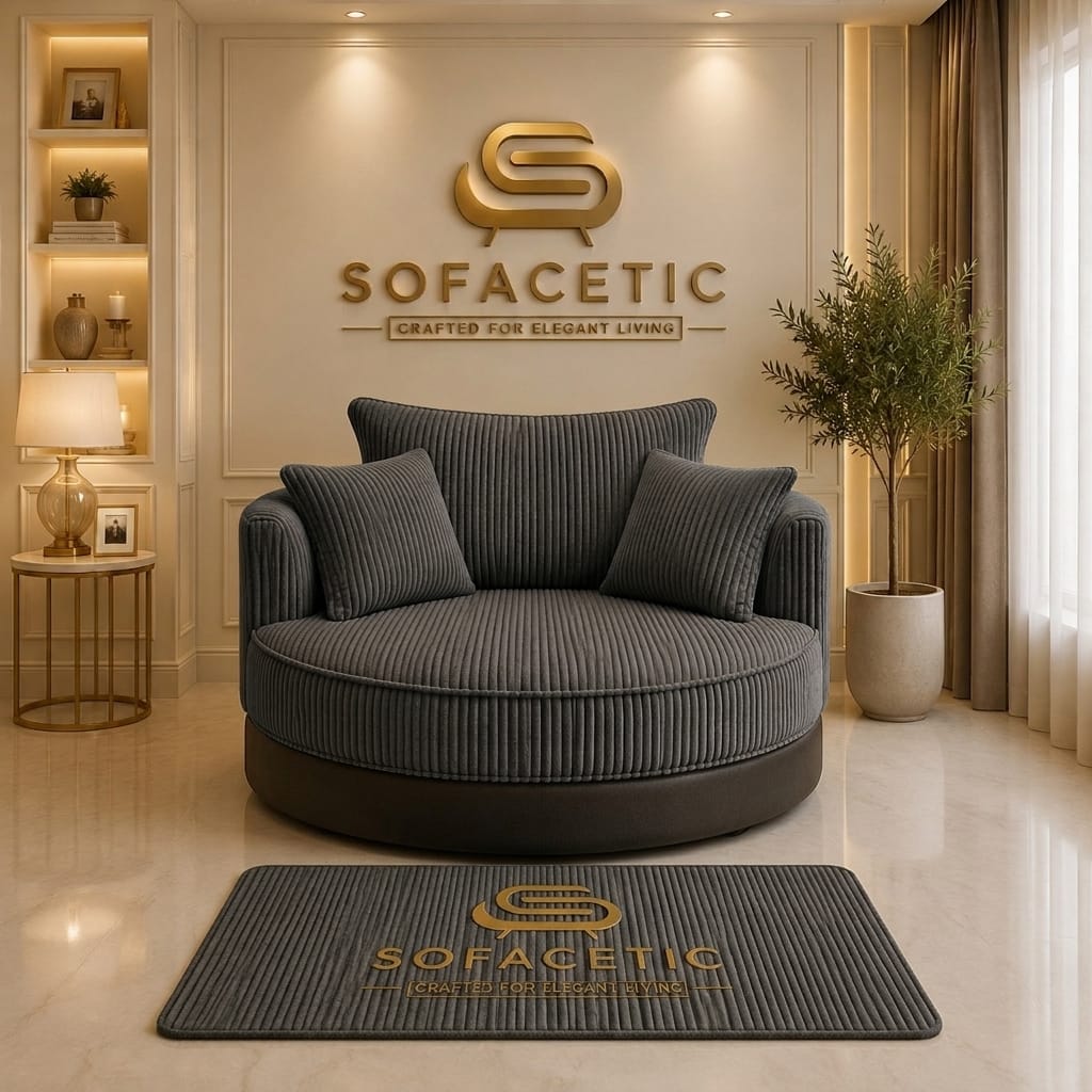 Dino Jumbo Cord Modern Sofa Set