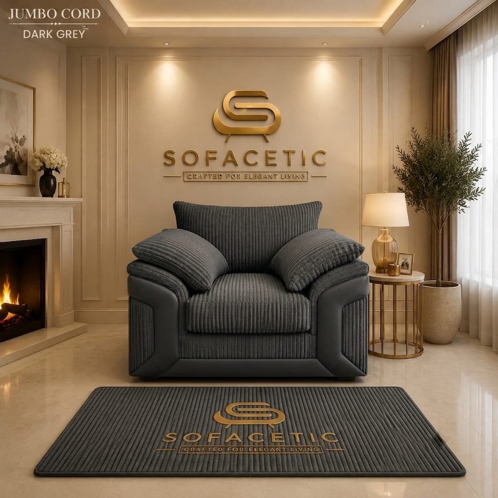 Dino Jumbo Cord Modern Sofa Set