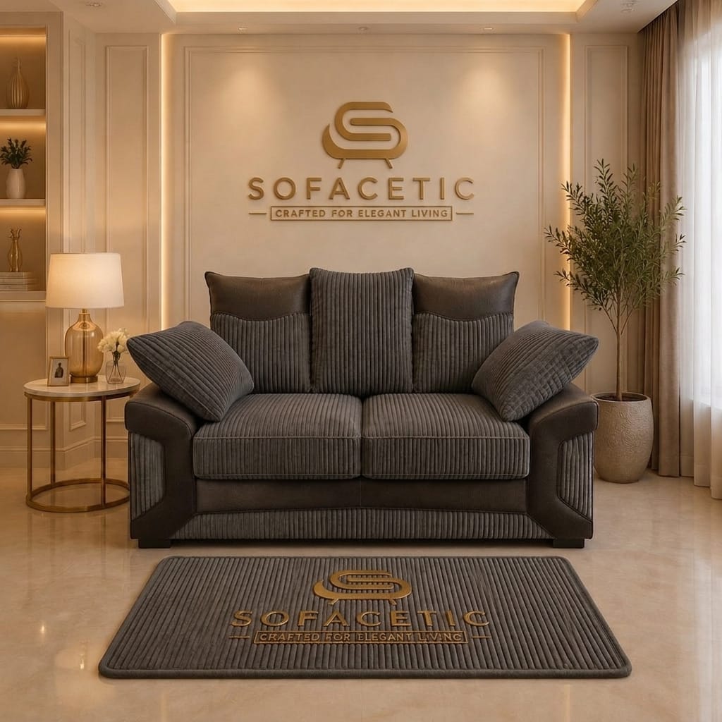 Dino Jumbo Cord Modern Sofa Set