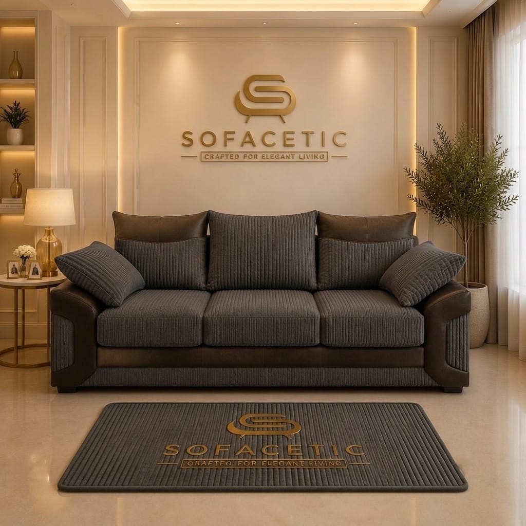 Dino Jumbo Cord Modern Sofa Set