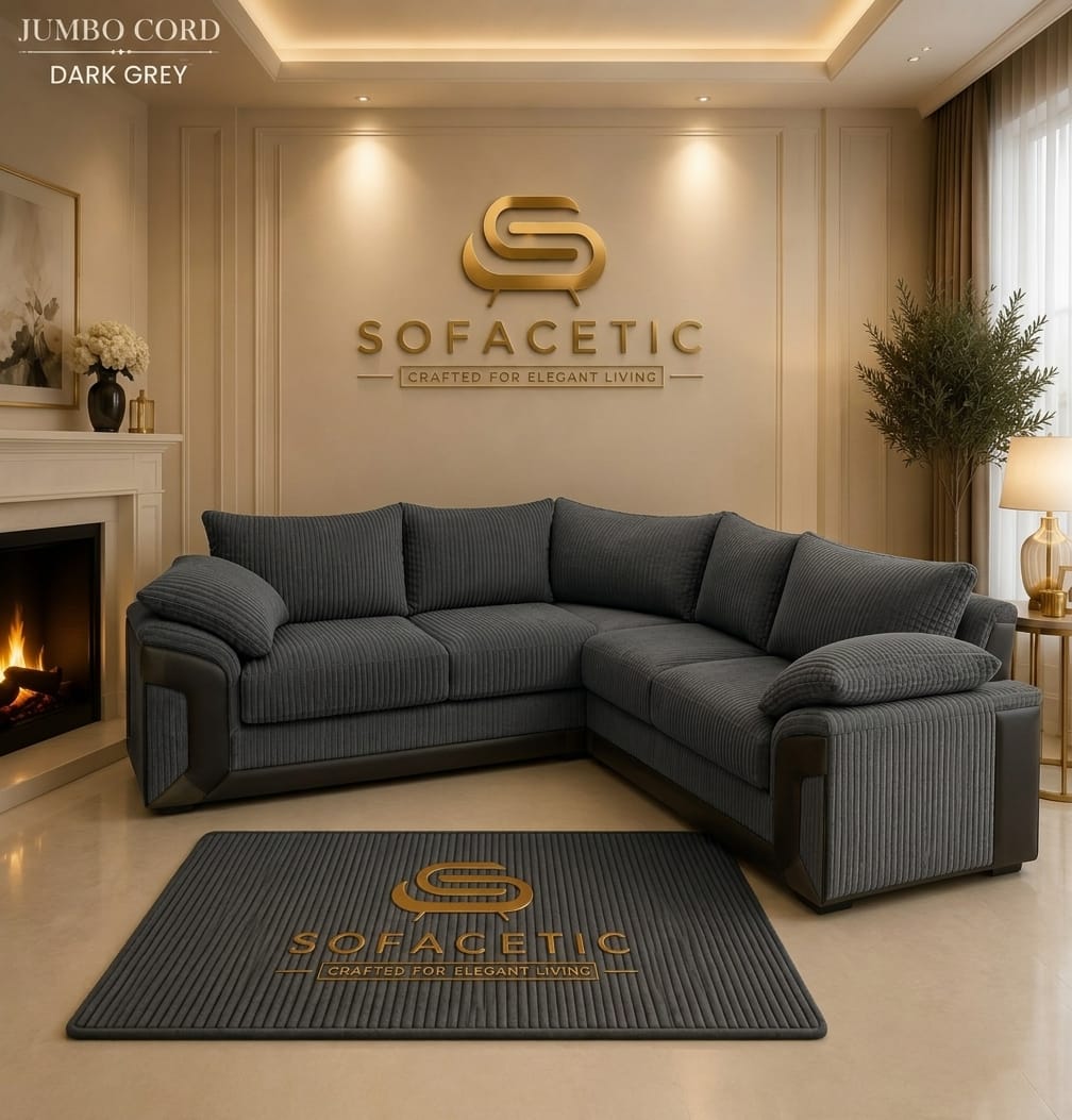 Dino Jumbo Cord Modern Sofa Set
