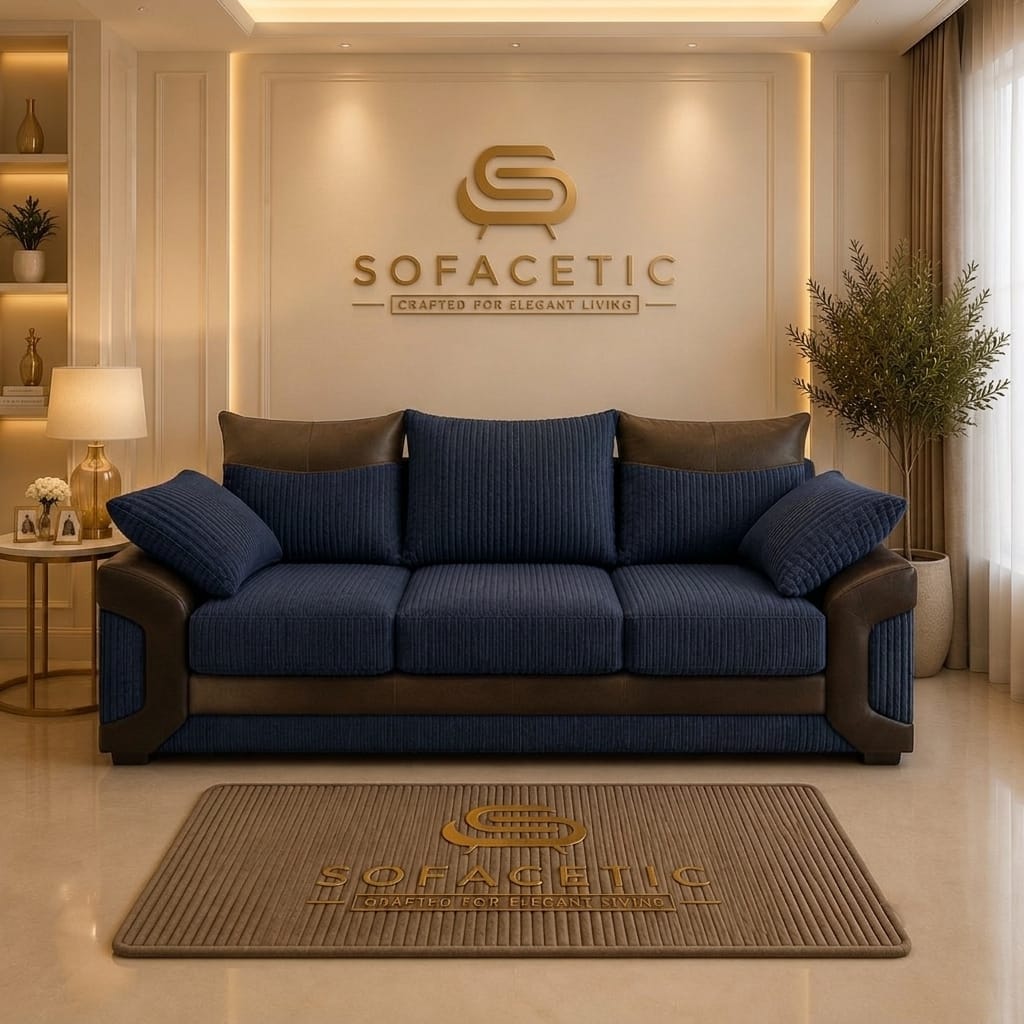 Dino Jumbo Cord Modern Sofa Set
