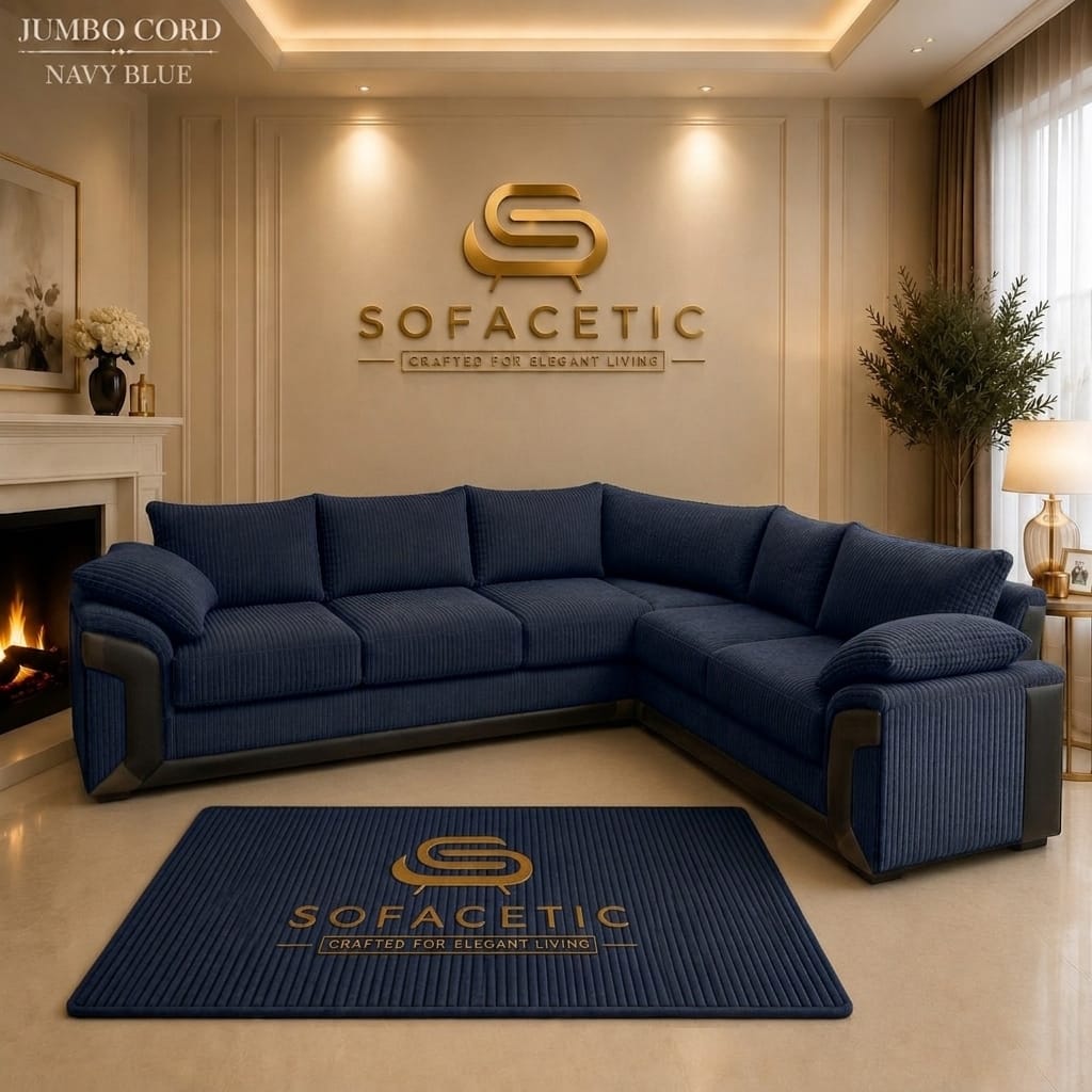 Dino Jumbo Cord Modern Sofa Set